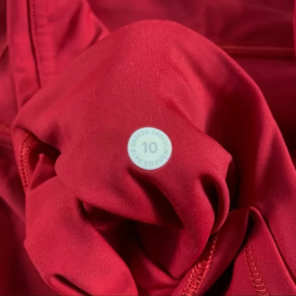 Lululemon Fast & Free 7/8 Tights ll Non-Reflective Nulux 10 Dark Red